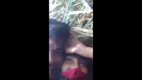 Cute girl doing romance with boyfriend outdoor sex