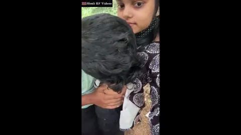 Cute village girl recording herself boobs sucked