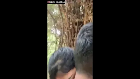 Cute village girl recording herself boobs sucked