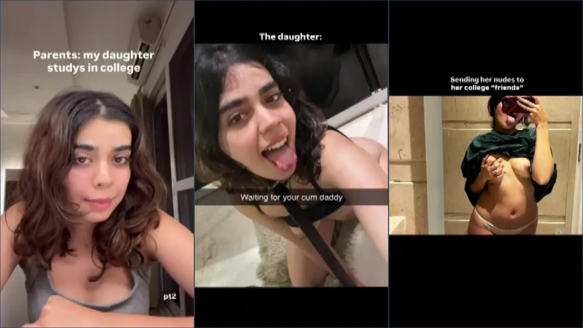 Hot sexy girl sending nudes to boyfriend